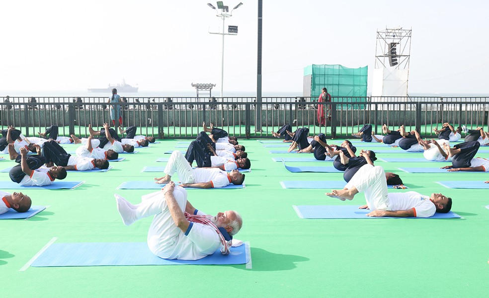 In Images: PM Modi participates in 11th International Day of Yoga celebrations