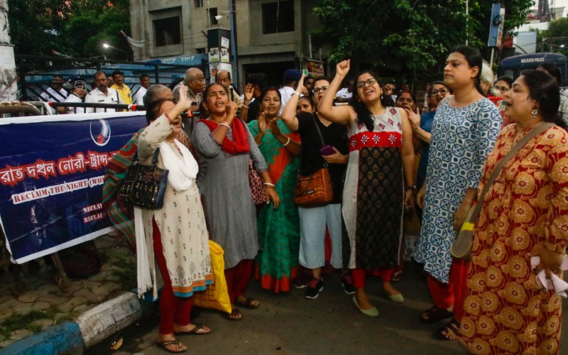 In Images: Protest against Kasba rape incident in Kolkata