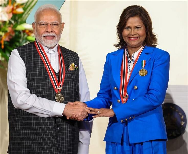In Images: PM Modi conferred with Trinidad and Tobago national honour