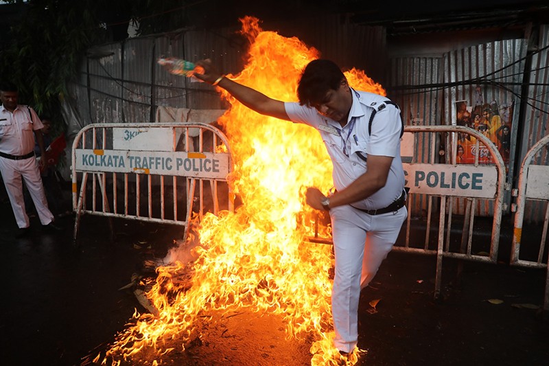 In Images: Bharat Bandh called by 10 trade unions