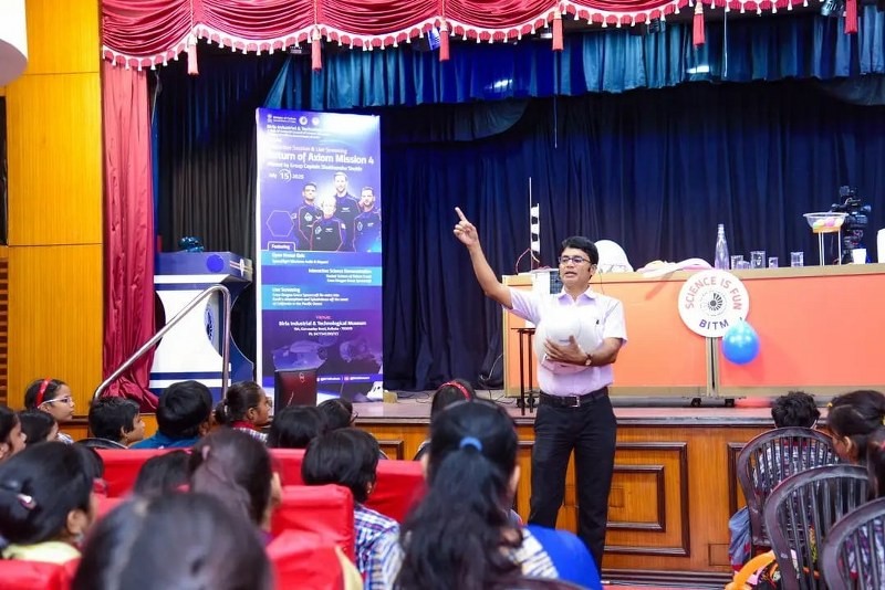 Kolkata: BITM hosts an interactive session with students to observe Shubhanshu Shukla's return to Earth