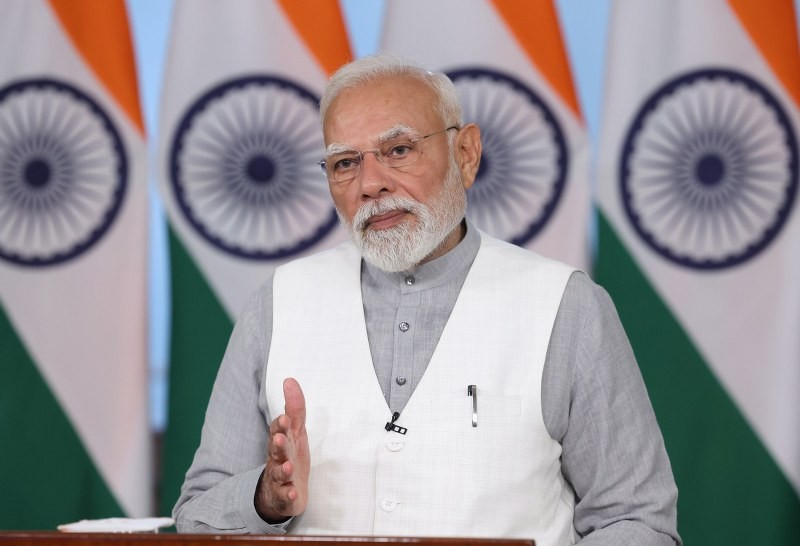 In Image: PM Modi addresses Ahmedabad girls’ hostel opening via video