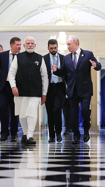 In Images: PM Modi holds bilateral meeting with Putin on sidelines of SCO Summit