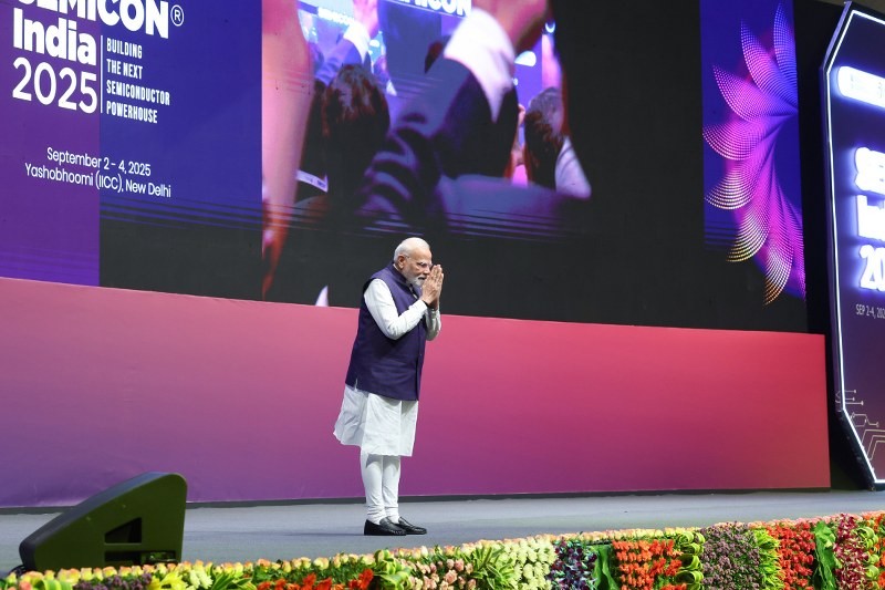 In Images: PM Modi addresses gathering at SEMICON 2025