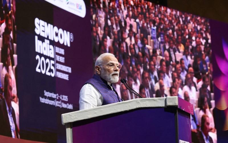 In Images: PM Modi addresses gathering at SEMICON 2025