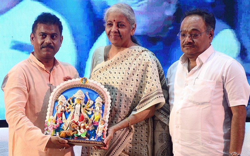 In Images: Nirmala Sitharaman addresses gathering on next-generation GST reforms in Kolkata