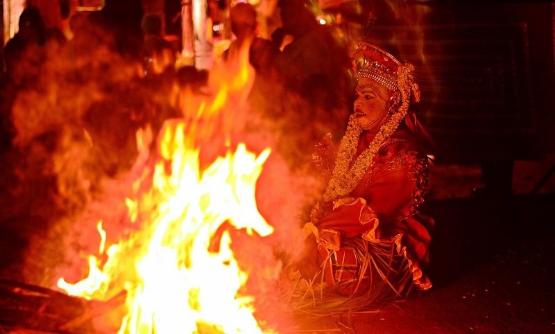 In Images: 66 Palli Club brings Kerala’s sacred Theyyam to Durga Puja for the first time