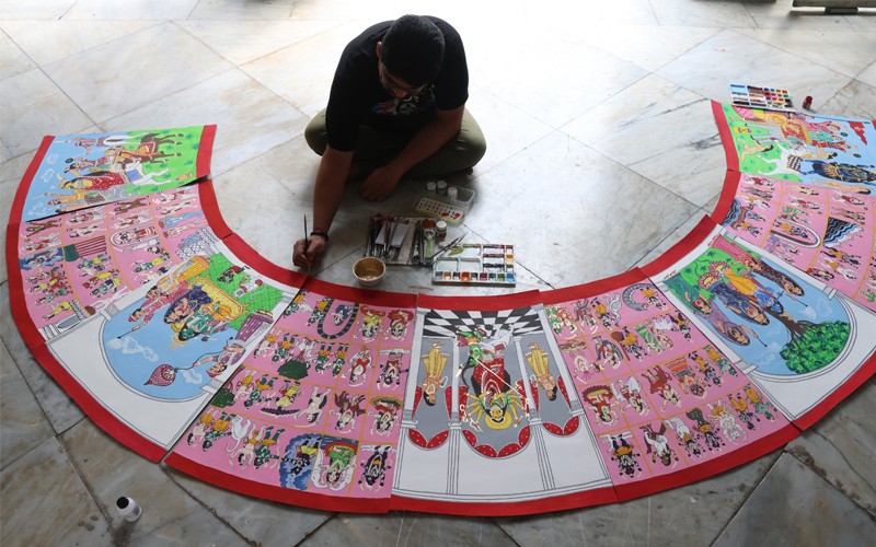 In Images: Kolkata's 260-Year-Old Baishnab Das Mullick Bari prepares for Durga Puja