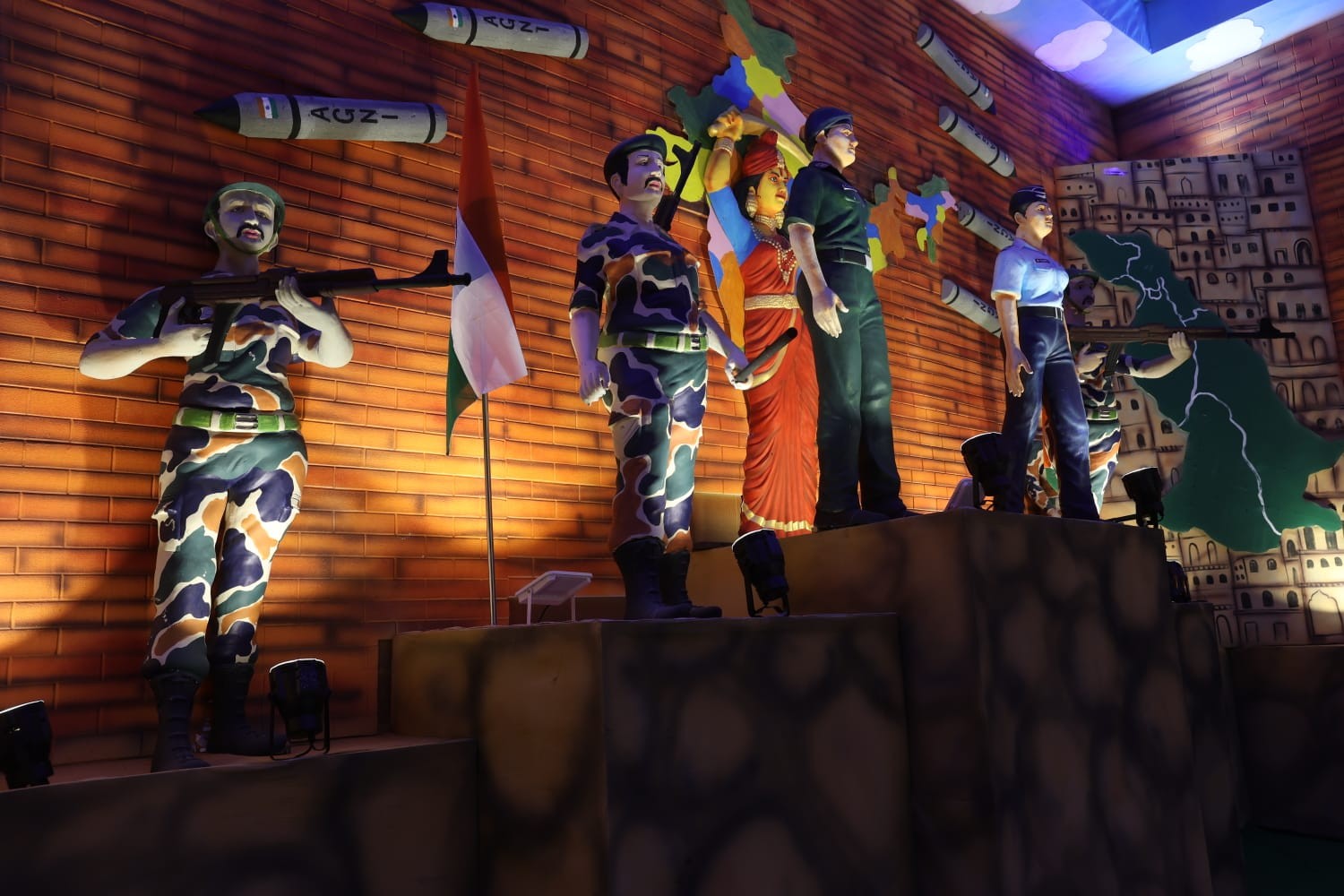 In Images: Kolkata Pandal Honors Operation Sindoor