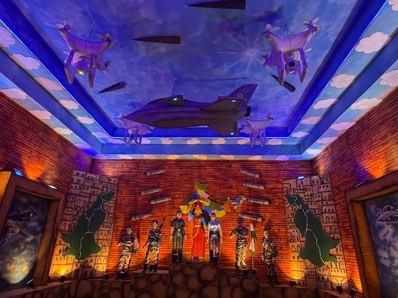 In Images: Kolkata Pandal Honors Operation Sindoor