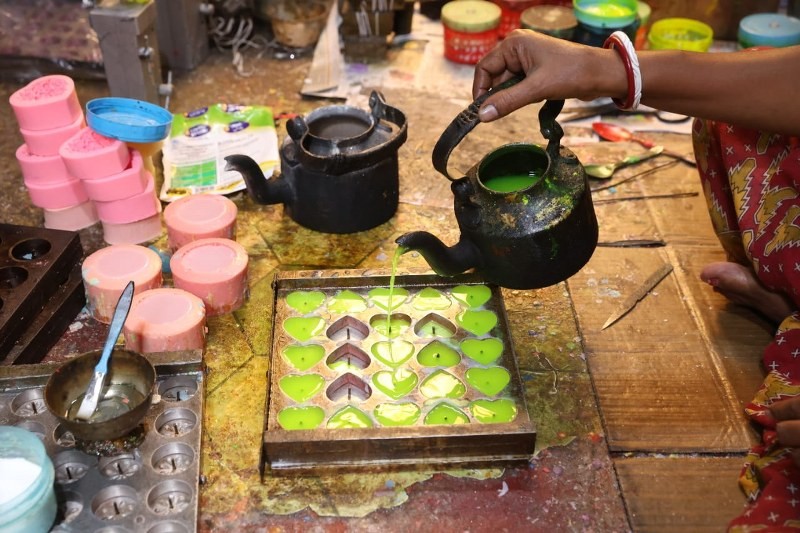 Candlemakers gear up for Diwali as Kolkata workshops craft sweet-inspired designs