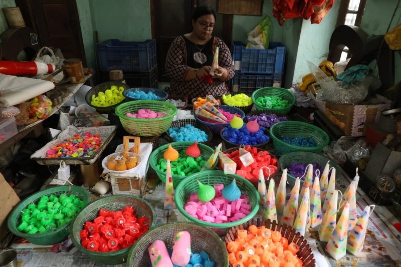 Candlemakers gear up for Diwali as Kolkata workshops craft sweet-inspired designs