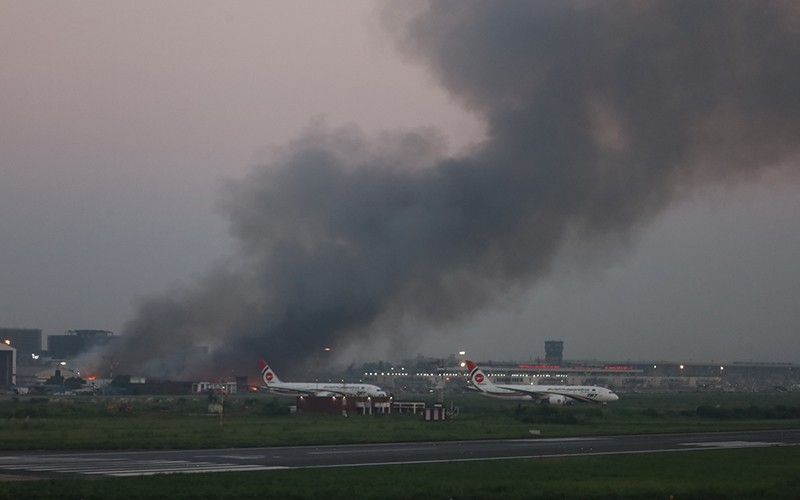 In Images: Fire breaks out at Dhaka Airport's cargo section