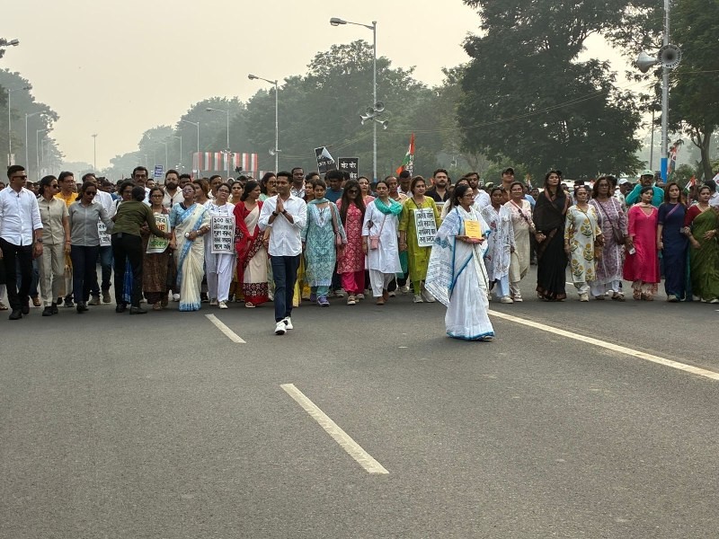 In Images: Mamata Banerjee Leads Protest March Against SIR and NRC in Kolkata