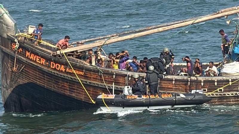 In Images: Coast guard detains Bangladeshi boats for illegal fishing in Indian waters