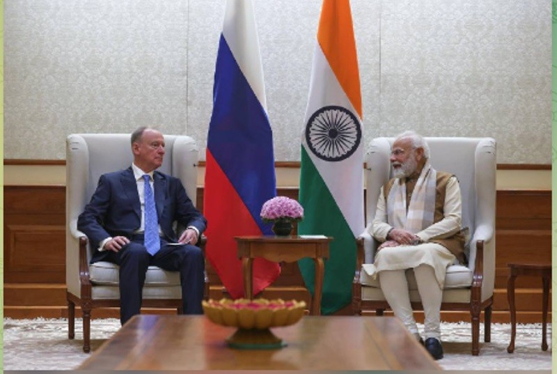 In Images: PM Modi meets aide to Russian President Nikolai Patrushev in New Delhi