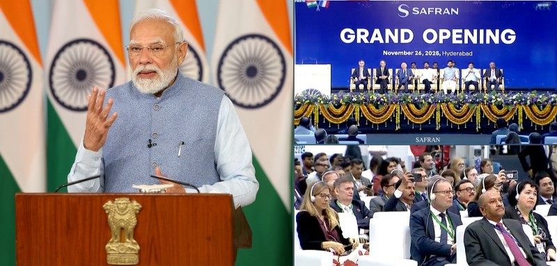 In Images: PM Modi Inaugurates Safran Aircraft Engine Services India Facility in Hyderabad via Video Conferencing