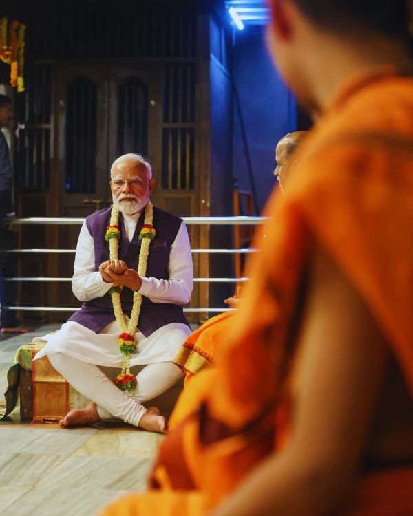 In Images: PM Modi visits Sri Krishna Matha in Karnataka's Udupi