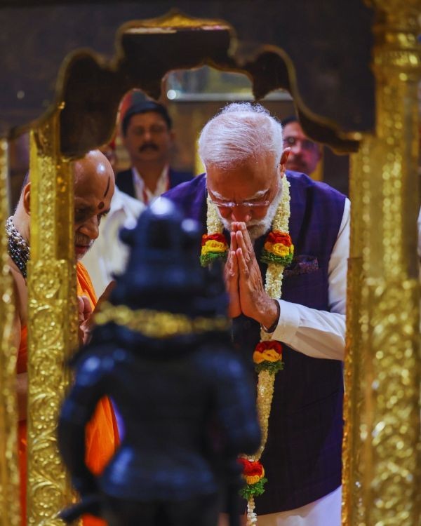 In Images: PM Modi visits Sri Krishna Matha in Karnataka's Udupi