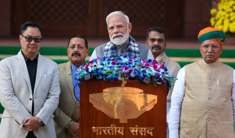 In Images: PM Modi addresses media ahead of Winter Session of Parliament