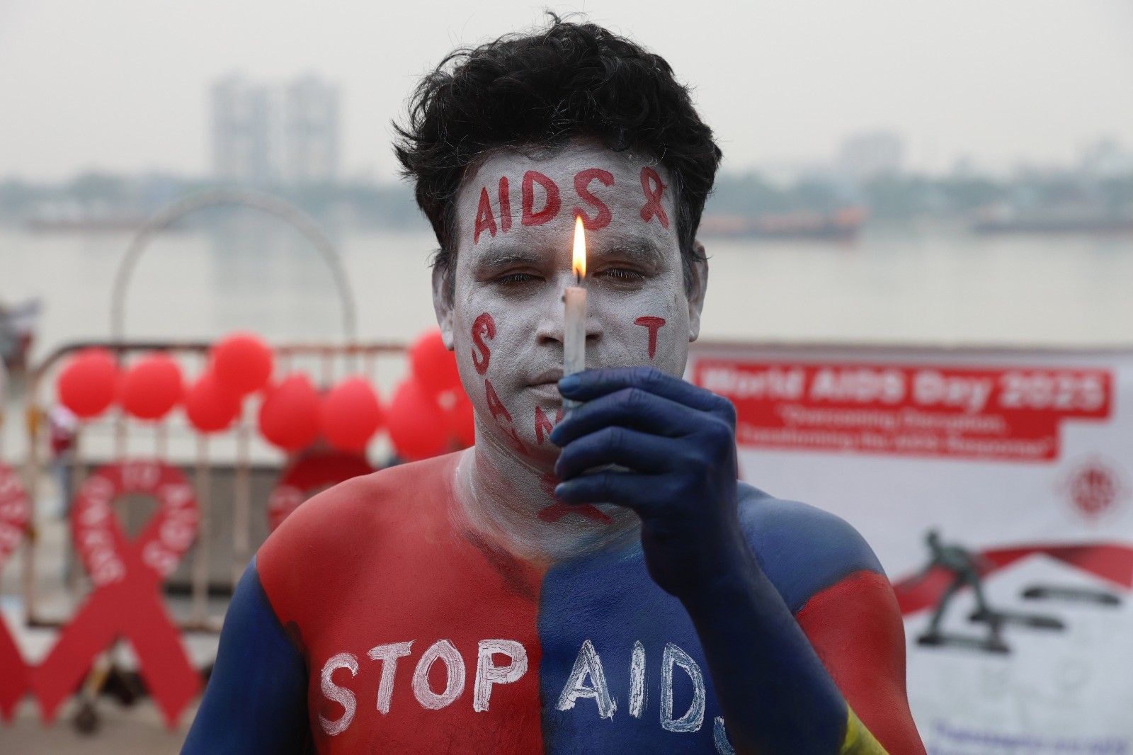 In Images: Activists participate in an awareness campaign on World AIDS Day in Kolkata