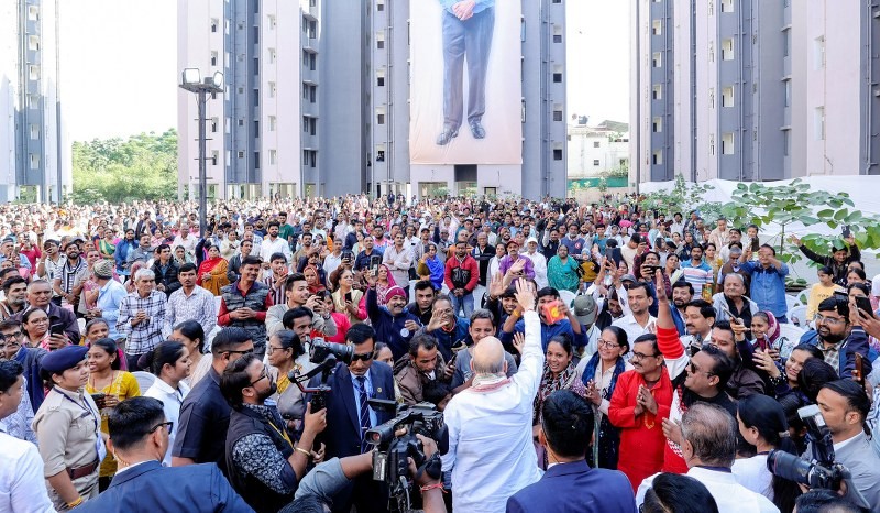 In Images: Amit Shah inaugurates 861 newly constructed EWS