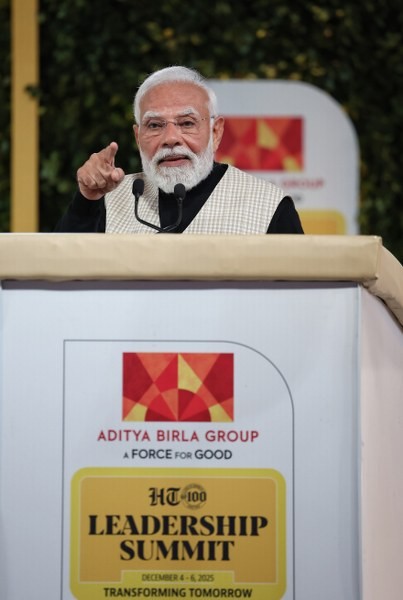 In Images: Modi addresses Hindustan Times Leadership Summit