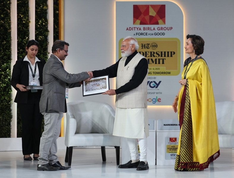 In Images: Modi addresses Hindustan Times Leadership Summit