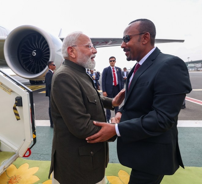 In images: PM Modi arrives in Ethiopia