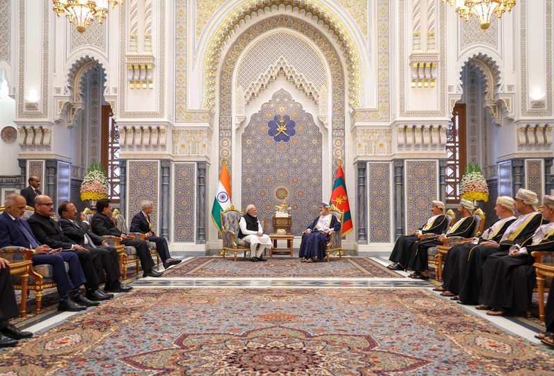 In Images: PM Modi meets Oman’s Sultan in Muscat