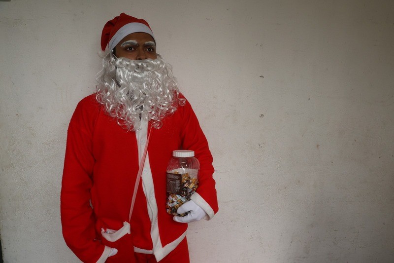 In Images: Santa brings cheer to visually impaired students at Kolkata blind school