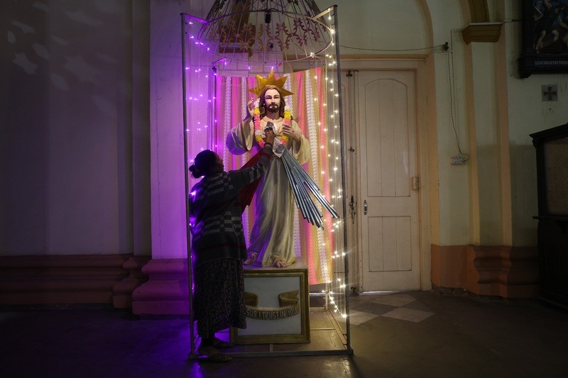 In Images: Kolkata churches prepare for Christmas