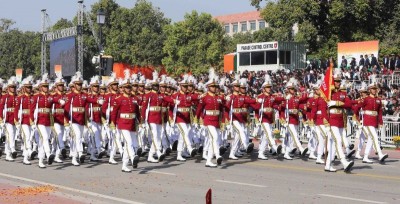 Indonesian military contingent participates in Republic Day parade