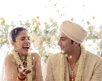 Prateik Babbar marries longtime girlfriend Priya Banerjee at Smita Patil's Mumbai residence on Valentine's Day