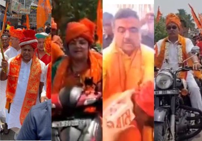 Bengal BJP leaders participate in Ram Navami rallies across state