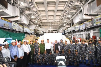 India sends  442-tonne food aid to Myanmar following Earthquake crisis