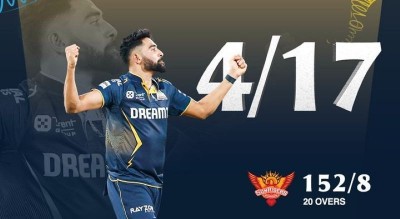 Siraj, Gill shine as Gujarat Titans beat Sunrisers Hyderabad by seven wickets