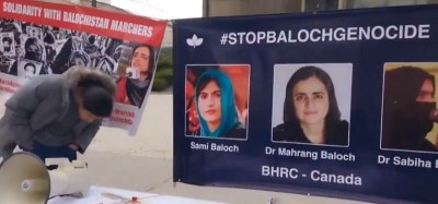 Canada: Baloch activists demonstrate in Toronto, demanding release of Mahrang Baloch