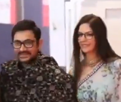 Aamir Khan makes first public appearance with partner Gauri Spratt