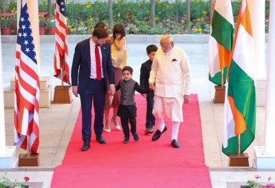 In Images: US Vice President JD Vance meets PM Modi in Delhi