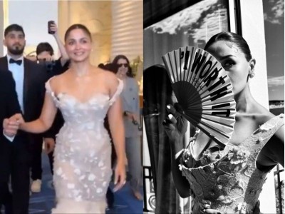 Alia Bhatt makes dreamy debut at Cannes Film Festival, picks a Schiaparelli gown for her red carpet walk
