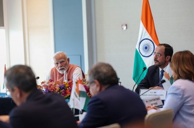 In Images: PM Modi at 'business event' in Cyprus
