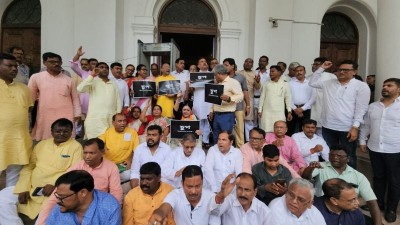 Chaos inside Bengal assembly, four BJP MLAs including chief whip Shankar Ghosh suspended