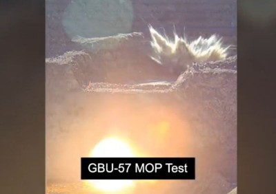 US shares test footage showing how bunker-busters work to prove damage in Iran strike