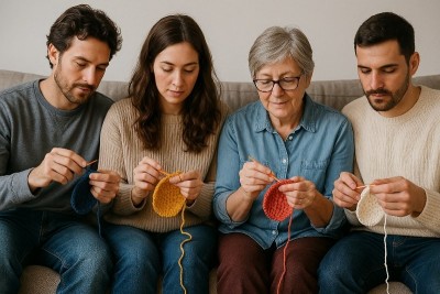 A stitch in time: Yarn Therapy is unisex now as both men and women knit