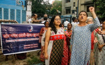 In Images: Protest against Kasba rape incident in Kolkata