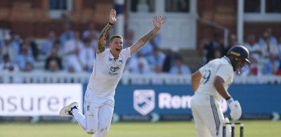 Carse, Stokes tighten India's run-chase against England at Lord's
