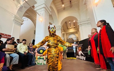 In Images: Indian Museum marks International Tiger Day with powerful street play