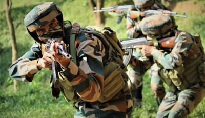 Indian security forces kill a terrorist during an overnight operation in Jammu and Kashmir