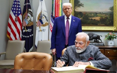India calls Donald Trump's move to impose additional 25 pct tariffs 'unfair, unjustified'
